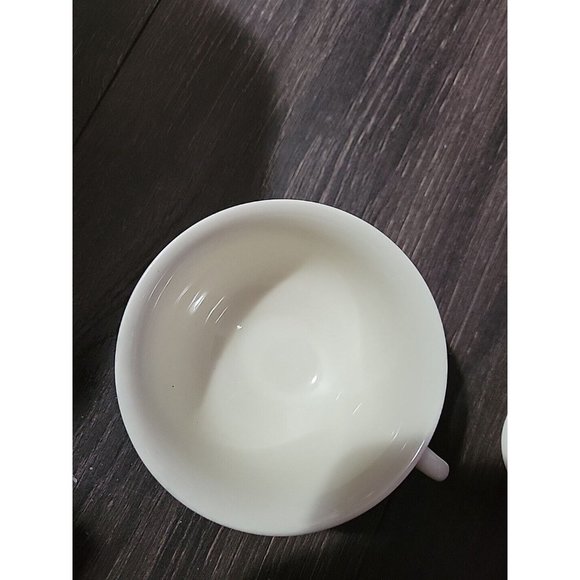 Castleton Creamware Footed Tea Cup Lot Of 4 Vintage USA 2.75x4in Cottagecore - Picture 3 of 6